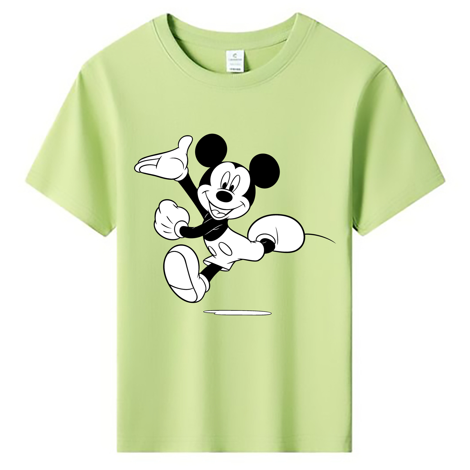 ミッキーマウス Mickey Mouse 綿100％キッズTシャツ（フロントプリント）